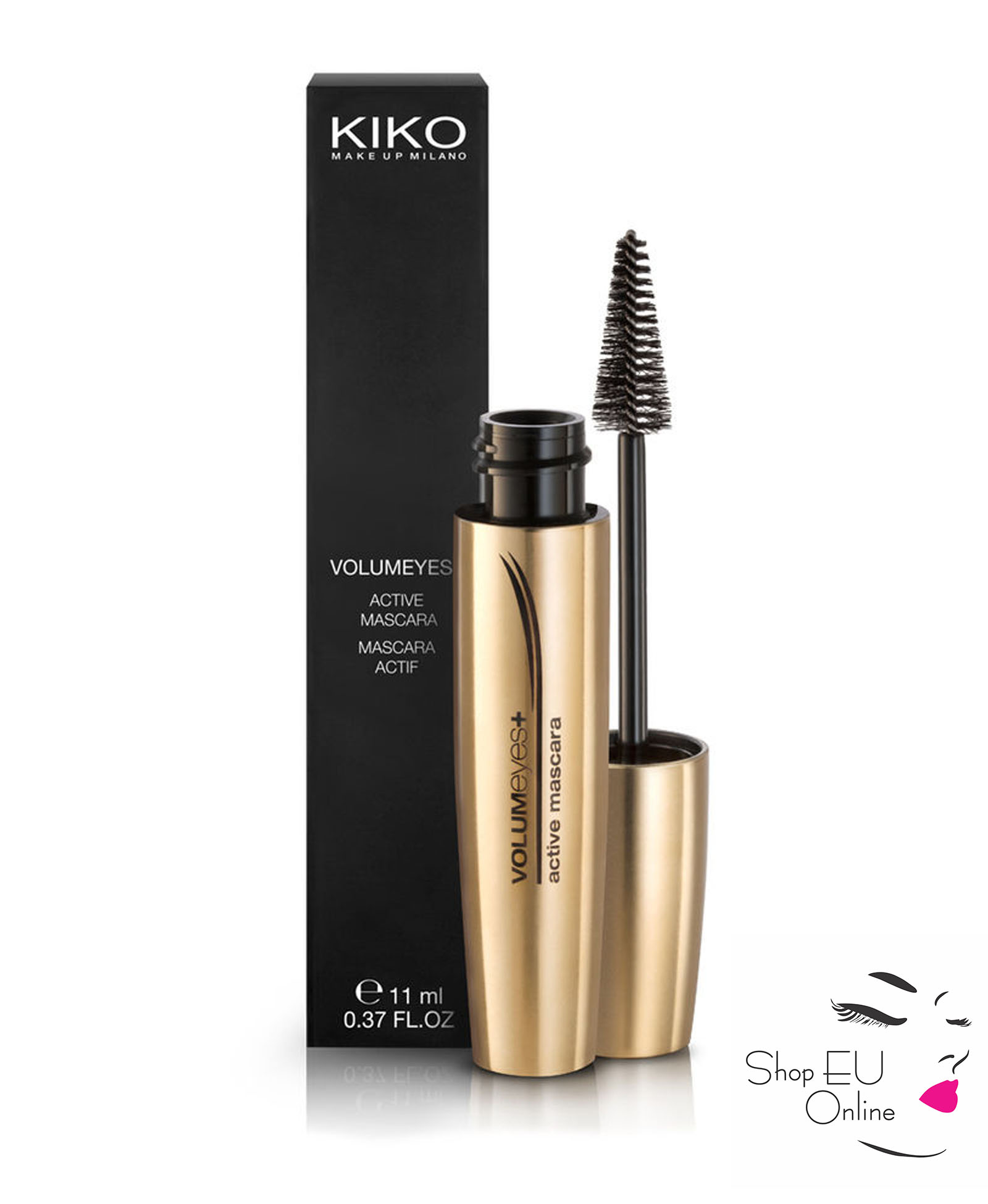 Masscara dày mi Kiko - Volumeyes Plus Active Mascara