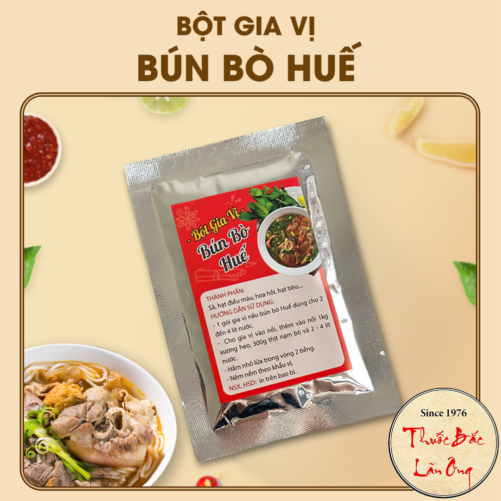 Bột gia vị nấu bún bò Huế (Nguyên liệu nấu bún bò Huế)
