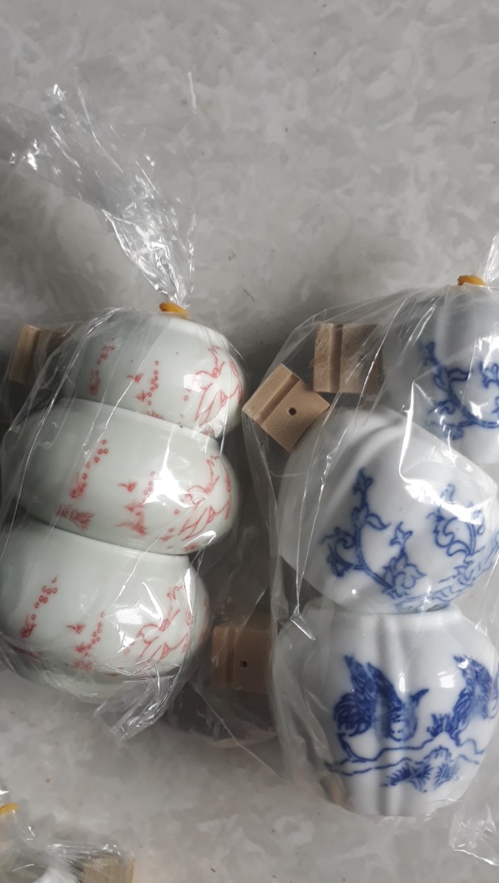 3 bộ Cóng lồng sứ cho lồng mào