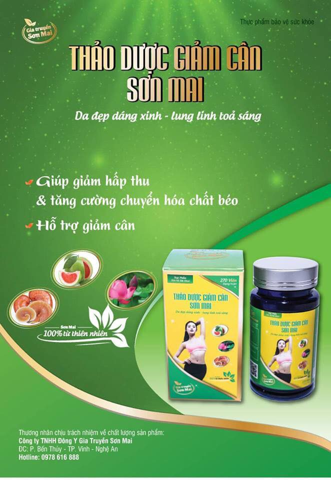 [Giá Gốc] Thảo Dược Giảm Cân Sơn Mai Giảm 5-9kg