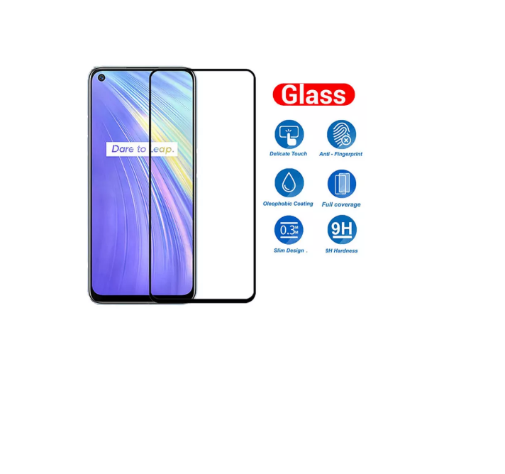Kính cường lực full keo full màn hình 9D cho Realme 7