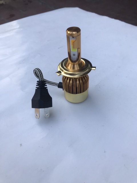 Đèn Pha LED C6 cos vàng pha trắng 36w-H4 (Giá 1 bóng)