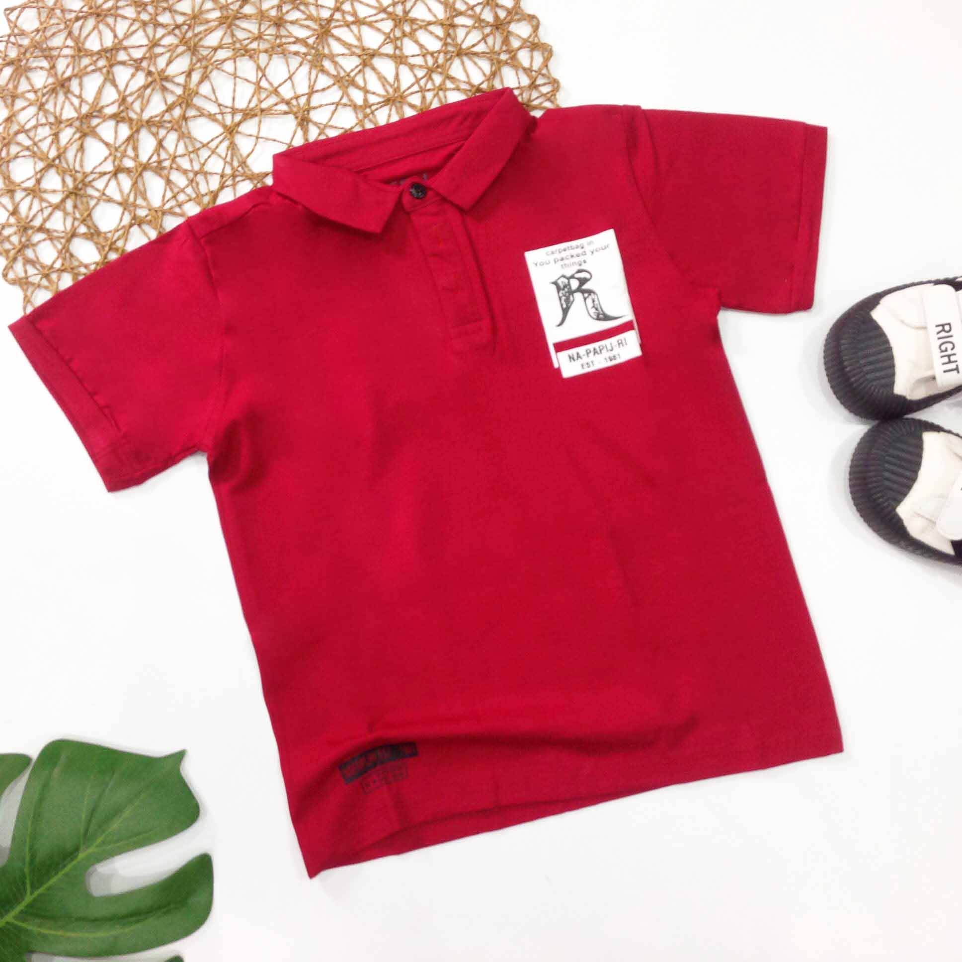 ÁO THUN CỔ TRỤ BÉ TRAI