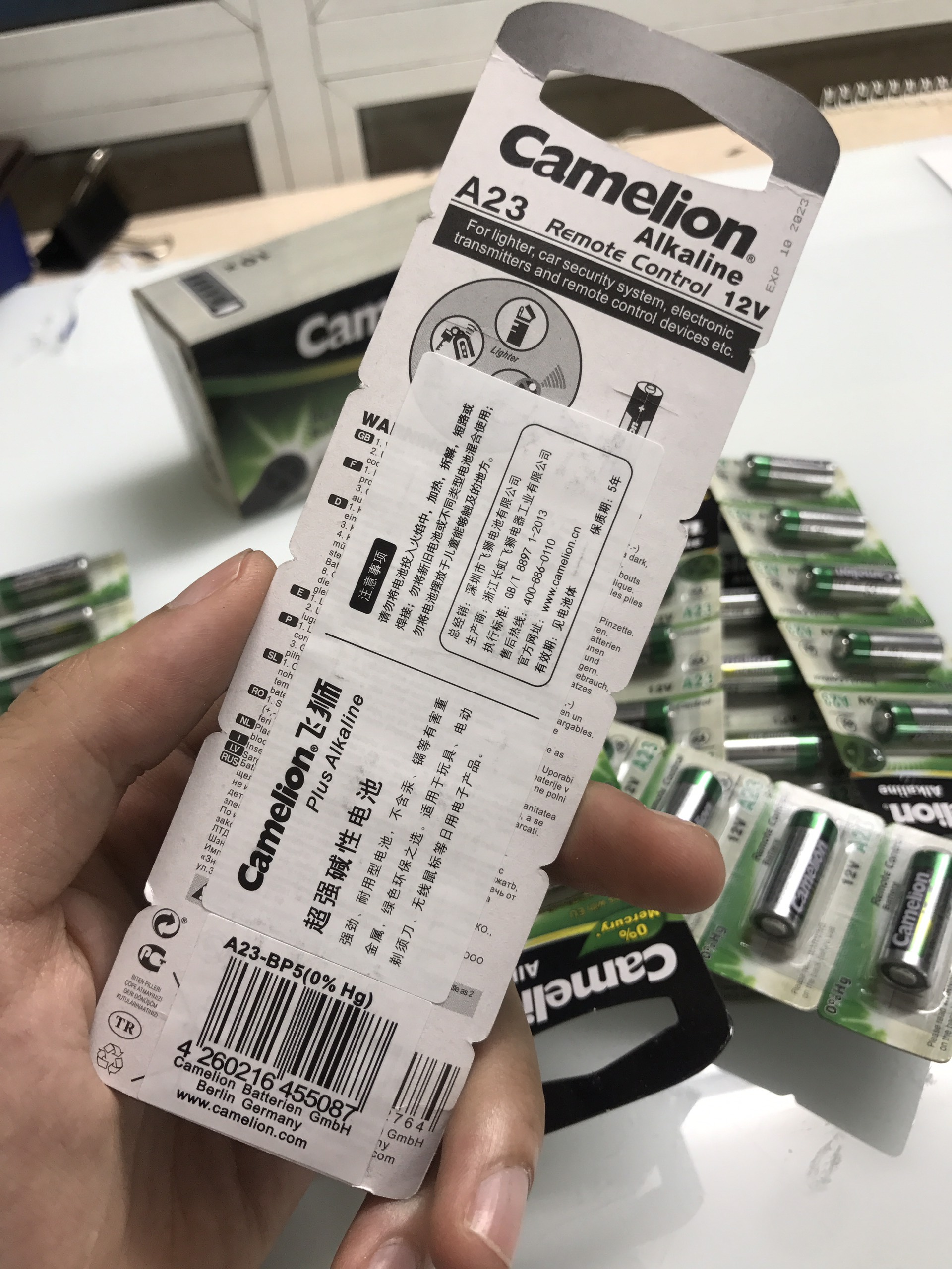 PIN TAY ĐIỀU KHIỂN CỬA CUỐN CAMELION