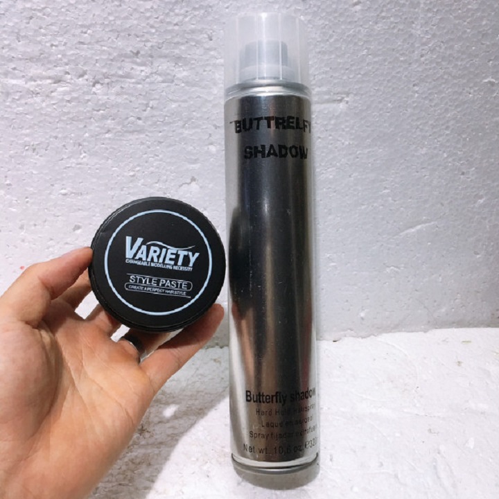 COMBO GÔM BẠC BUTTER FLY + SÁP VUỐT TÓC VARIETY