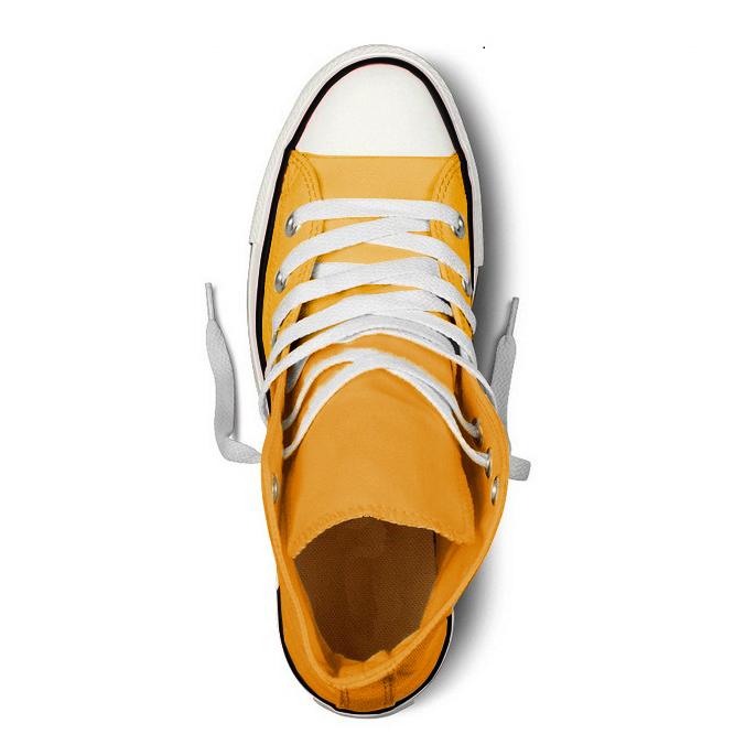 Giày Vải Sneaker CV Classic Cổ Cao Vàng Nữ