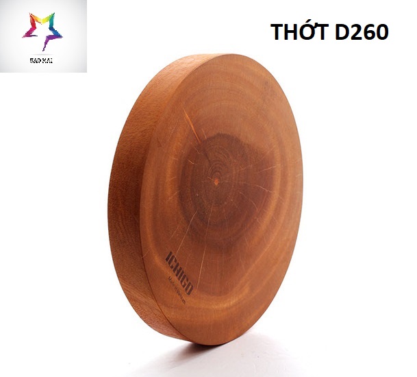 [HCM]Thớt Gỗ Tròn Lớn D260 - Thớt gỗ loại tròn cao cấp
