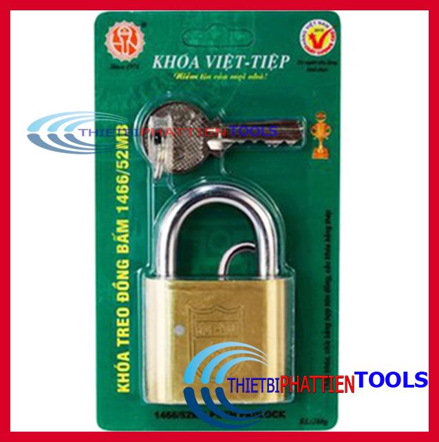 Ổ Khóa Cửa VIỆT TIỆP Treo Đồng Bấm 5 Phân (50mm) 1466/52MB Chính Hãng