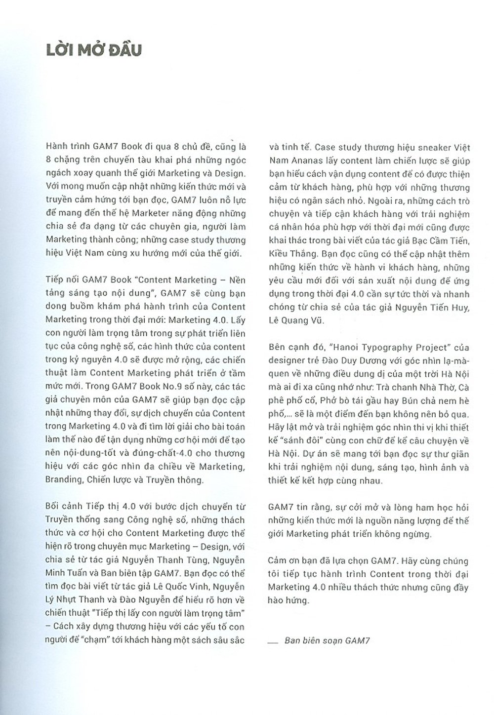 Gam7 Book 09 - Content Trong Thời Đại Marketing 4.0