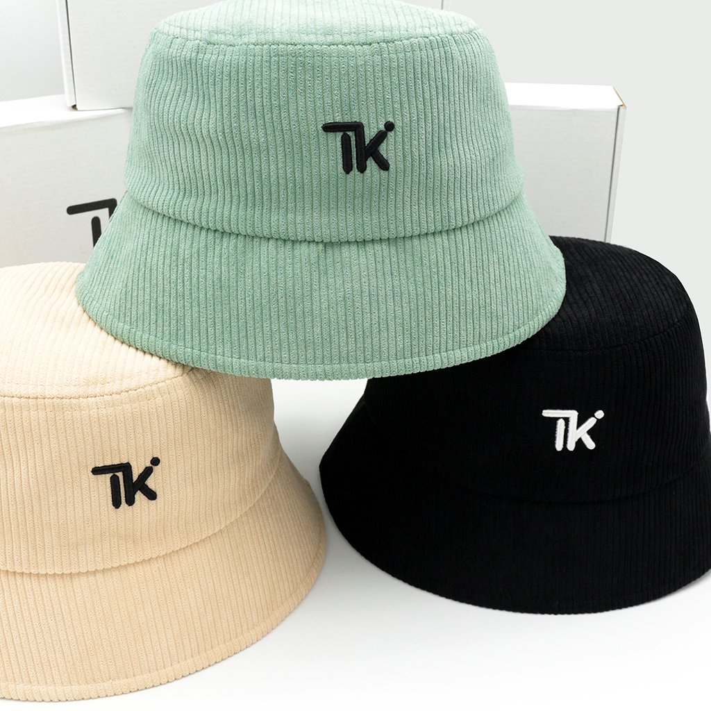 Nón Bucket Preppy nhung tăm THIKI
