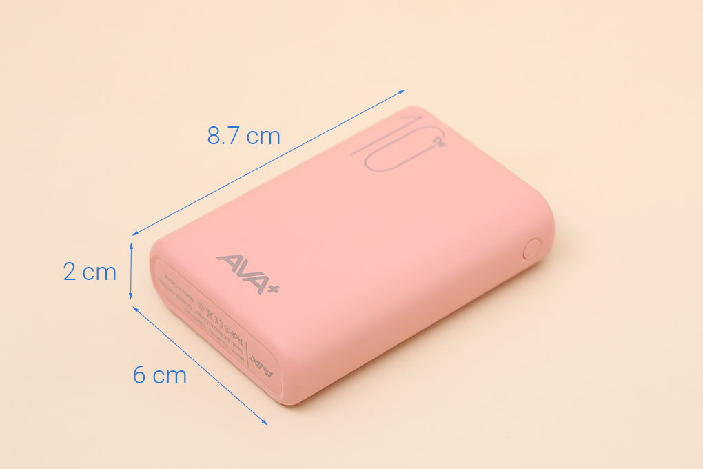 10.000 mAh 12W Ava + JP192 polymer rechargeable battery pack