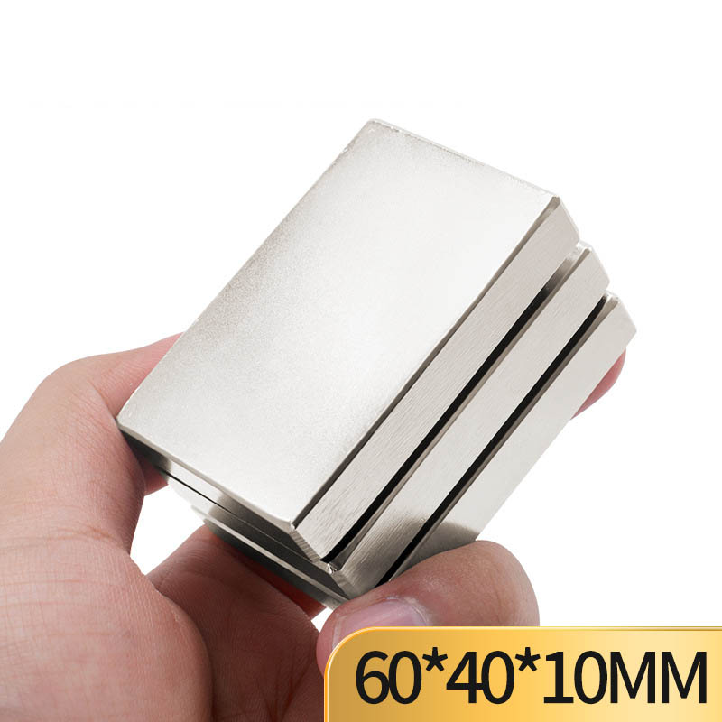 Nam châm đất hiếm 60x40x10mm từ tính mạnh N35