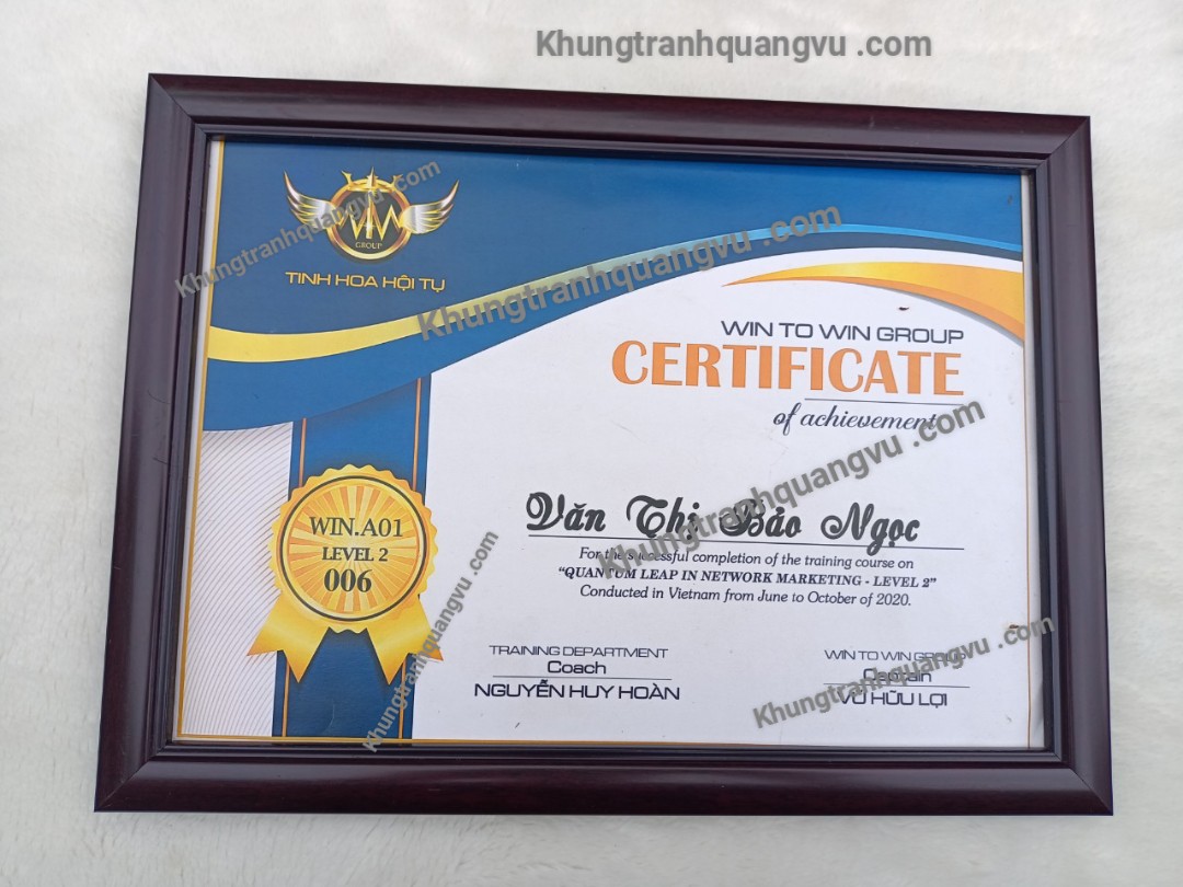 khung bằng khen A4(21*30)cm MICA