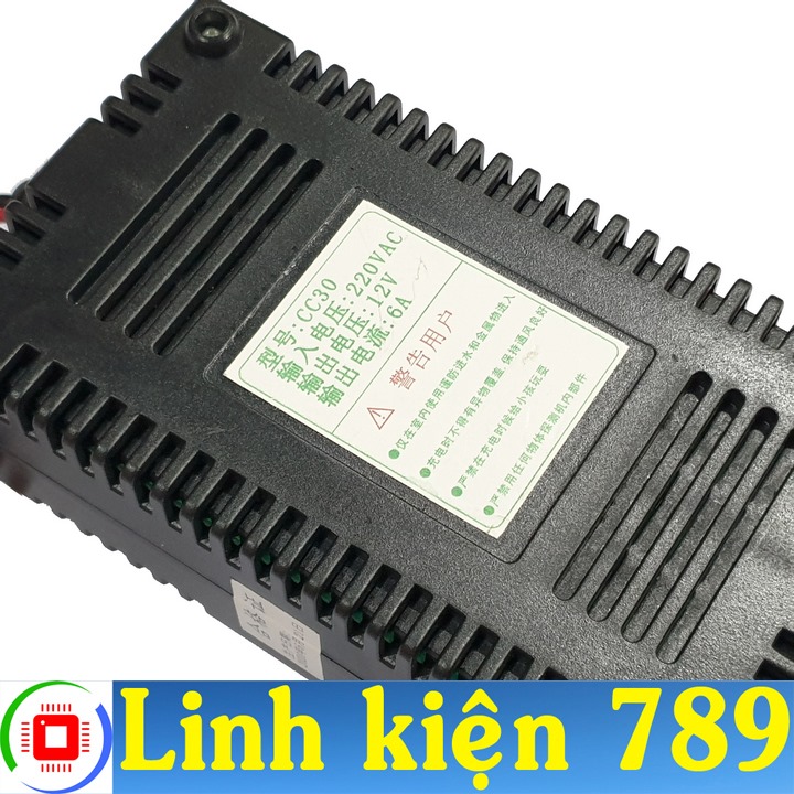 Sạc ắc quy 12V 6A (6Ah - 60Ah) - Linh Kiện 789