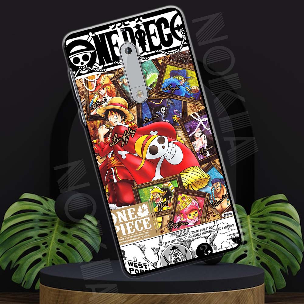 Ốp lưng Nokia 5 mẫu BST Doraemon. One Piece, Dragon ball
