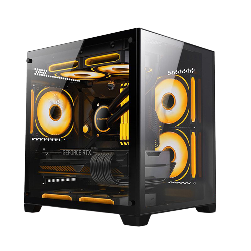 Vỏ Case Máy Tính cực đẹp bể cá mini ( No fan / Black / White / MATX / ITX/3 Fan)