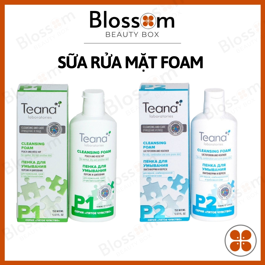 [Mẫu mới] Sữa rửa mặt Foam P1, P2 Teana