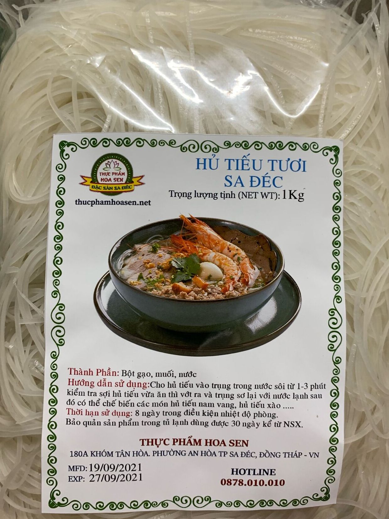 Hủ tiếu tươi sa đéc 1kg