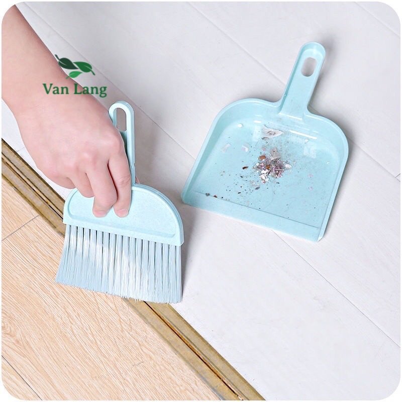 Bộ chổi và xẻng mini quét bàn thờ, quét văn phòng