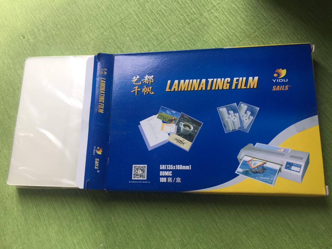 Combo 2 hộp Giấy ép plastic khổ 13cm x 18 cm dày 80 mic - 100 tờ/ hộp