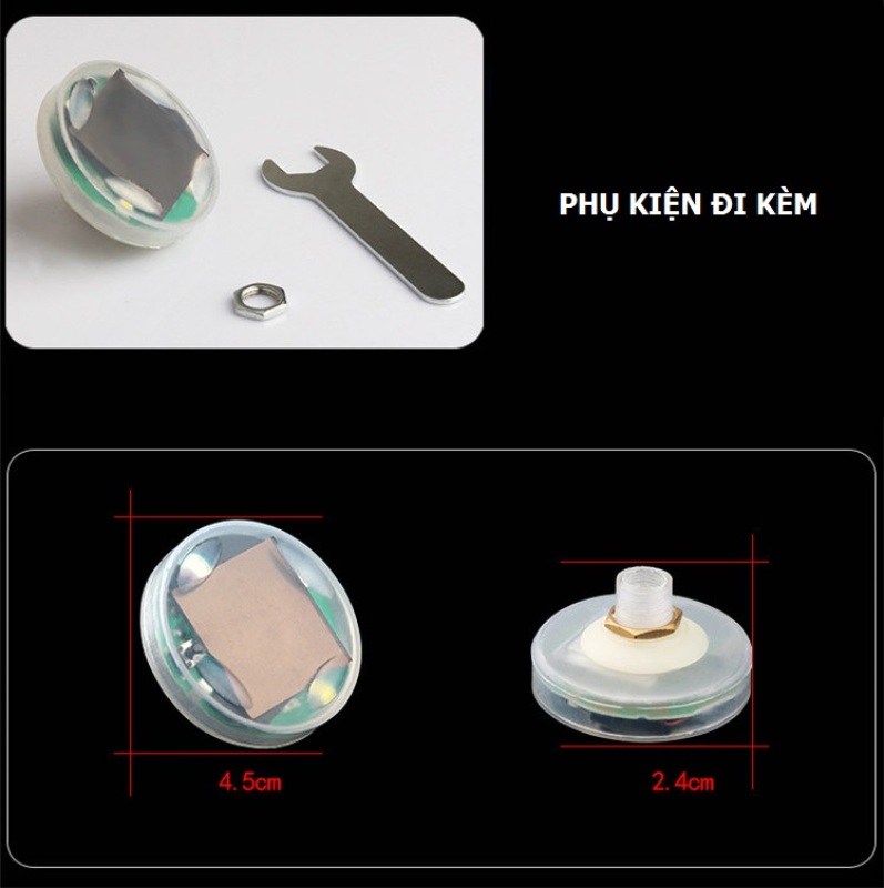 Đèn Led Gắn Van Xe Ô Tô Năng Lượng Mặt Trời