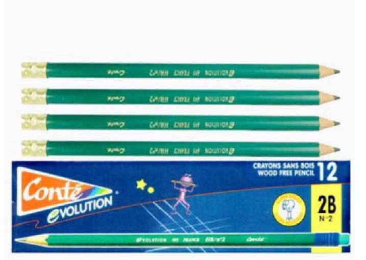 12 cây bút chì 2B xanh, viết chì xanh