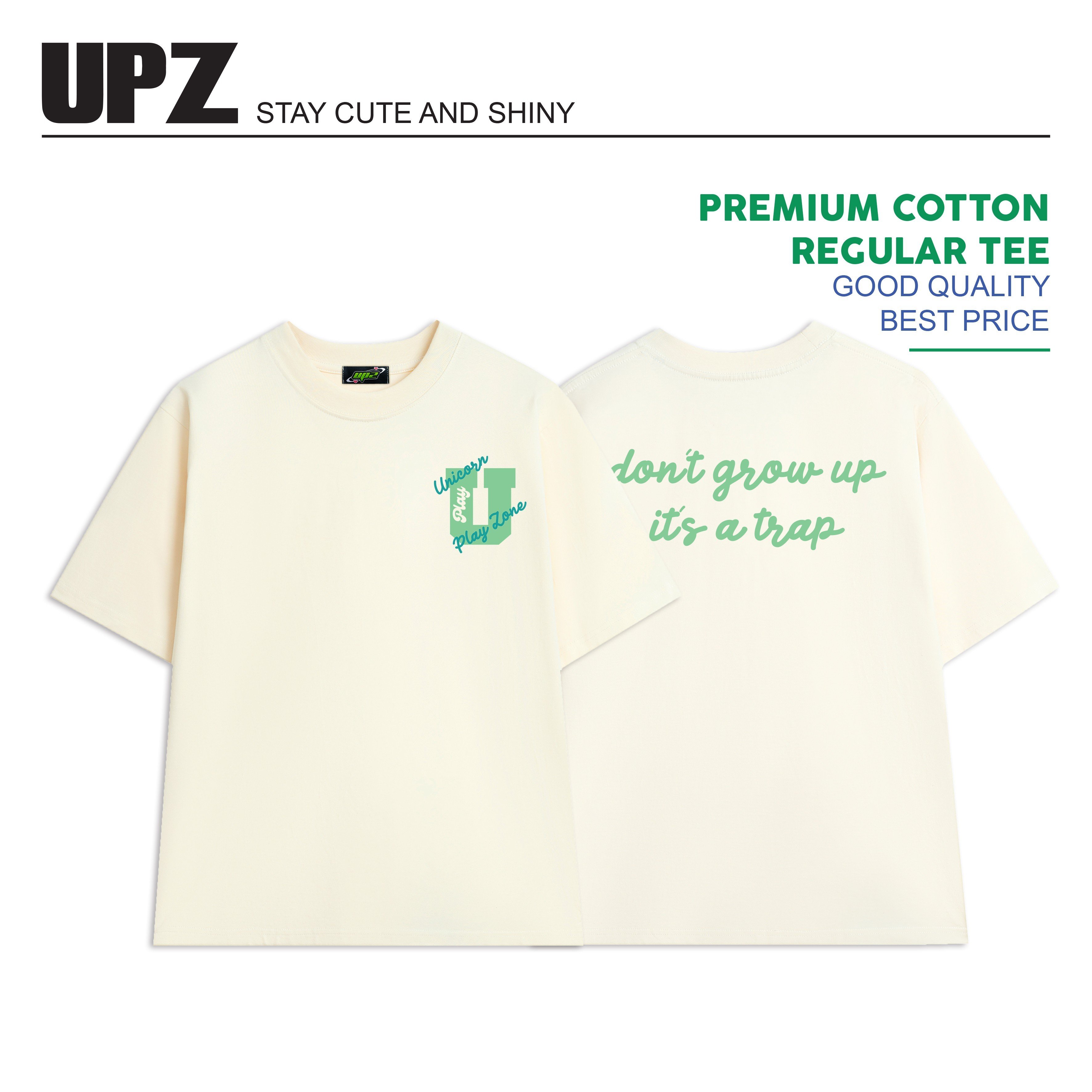 UPZ Áo Thun In Logo U (3 Màu)