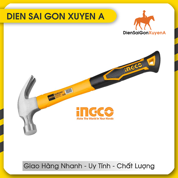 Búa Đinh - Búa nhổ đinh 450g INGCO HCH80816