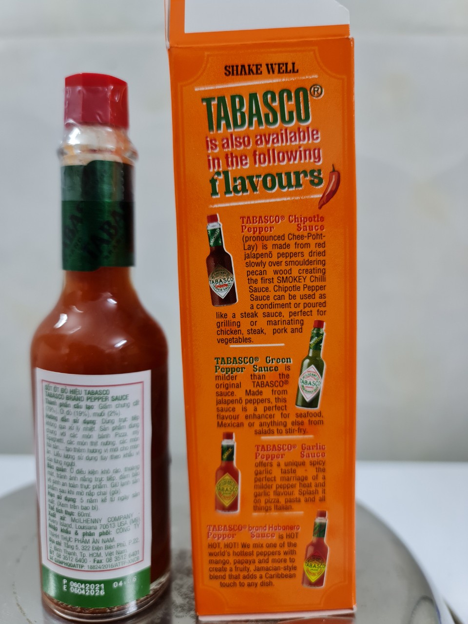 [Chai 60ml] XỐT ỚT ĐỎ [USA] TABASCO Red Pepper Sauce (halal) (anm-hk)