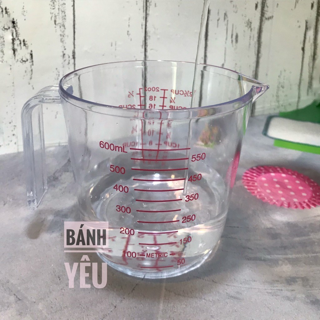 Ca Đong Nhựa ca đong nước chia vạch đỏ