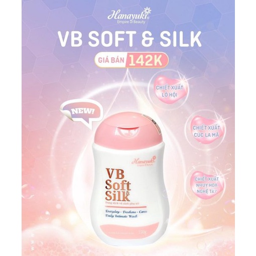 Dung Dịch Vệ Sinh Phụ Nữ Hanayuki_Hana Soft Silk