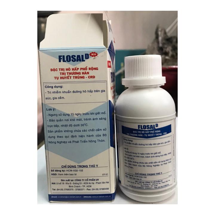 FLOSAL D [100 ml] Thuốc gà đá đặc trị hô hấp khò khè cho gà