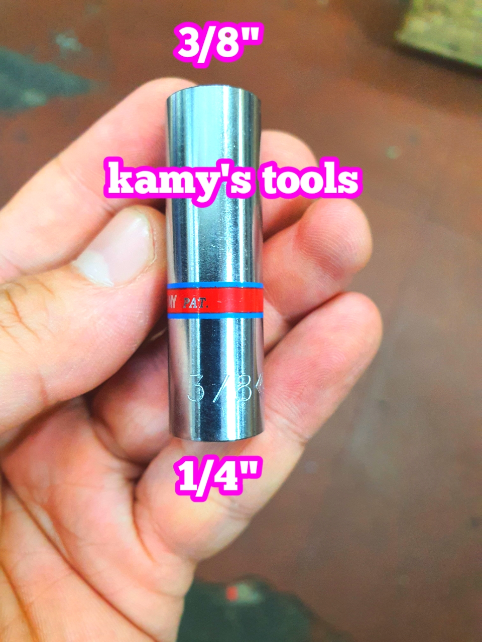 [HCM]Đầu tuýp đầu khẩu lục giác 3/8 lỗ 1/4 Kingtony model 223512S
