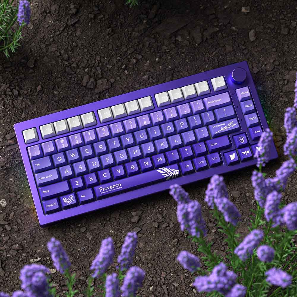 Keycap AKKO – Provence (PBT Double-Shot / JDA profile / 127 nút)