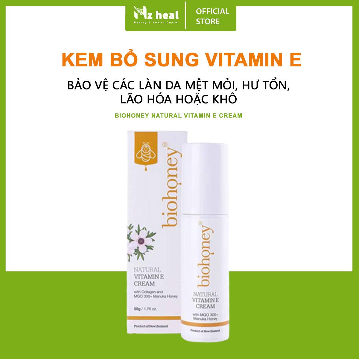 Kem bổ sung Vitamin E Biohoney Natural Vitamin E Cream 50g