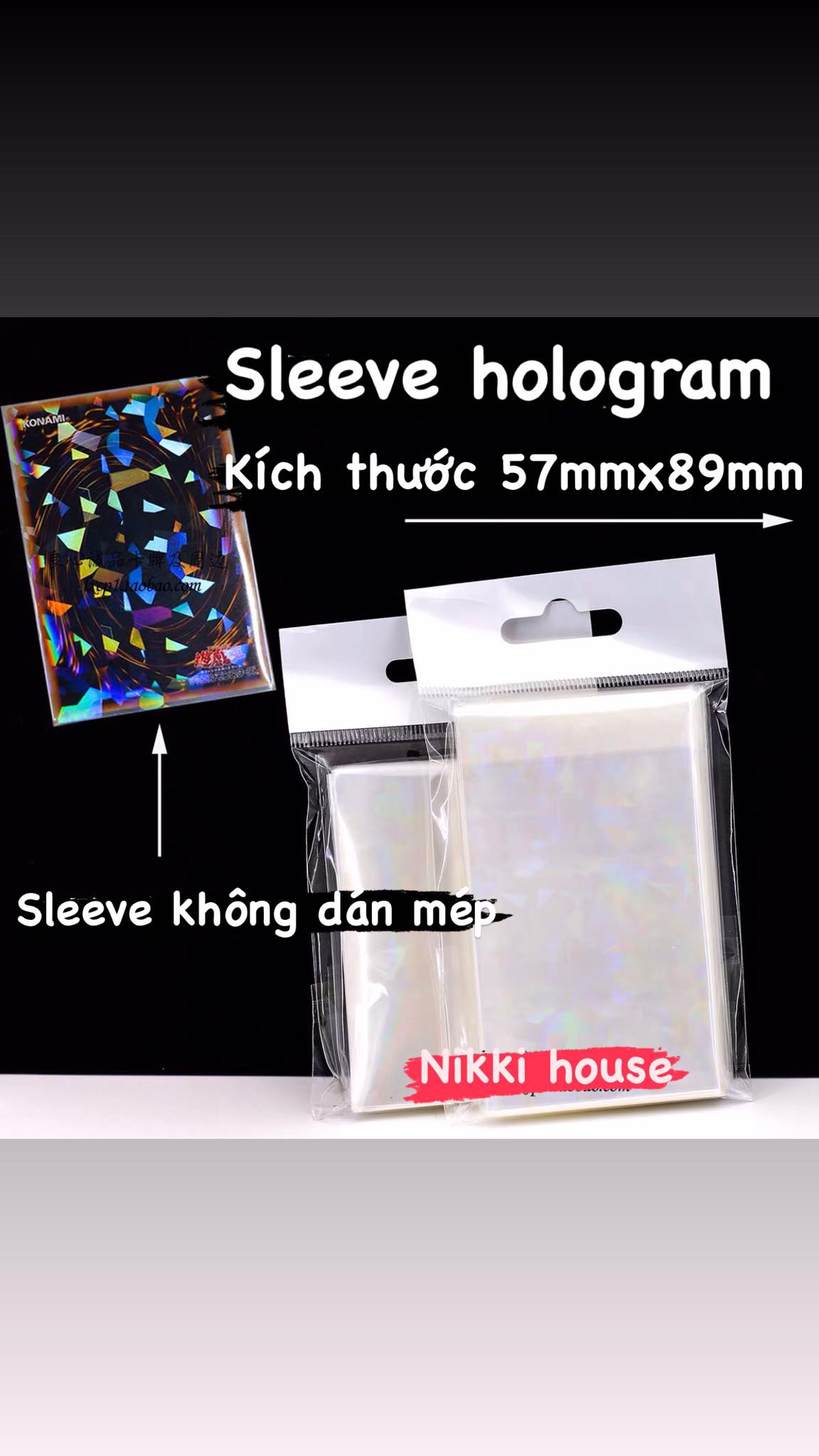 Sleeve hologram bọc card chất liệu dày dặn