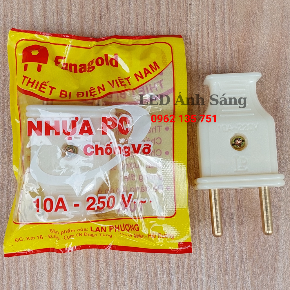 Combo 10 phích cắm 4 ly, phích nối âm Fanagold