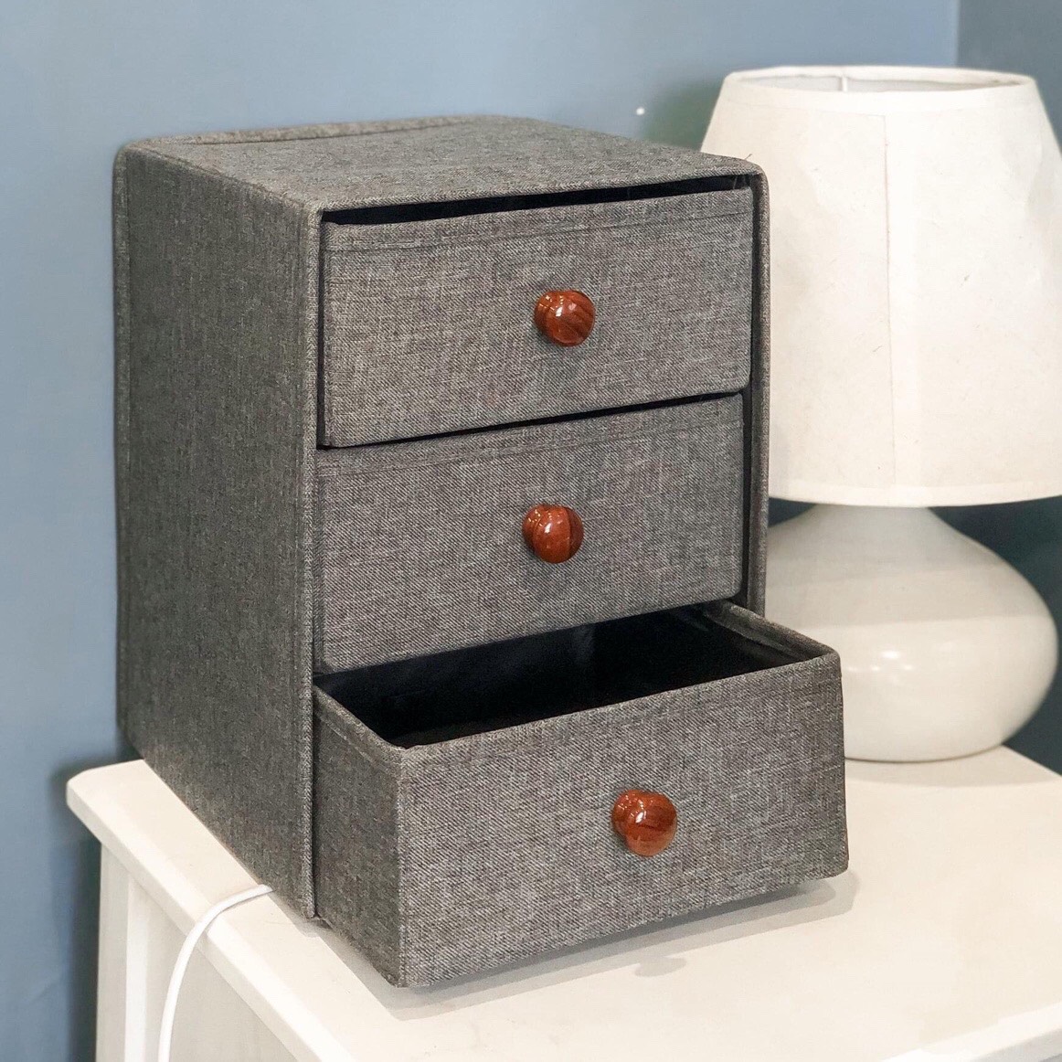 Tủ Vải Mini 3 tầng phong cách Hàn Quốc mới độc đáo