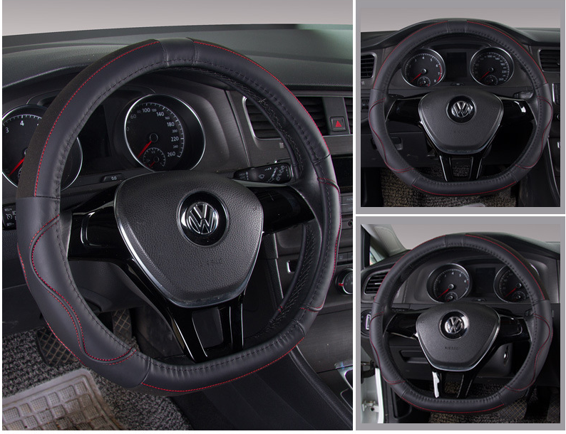 Bọc vô lăng cho Kia Seltos, Volkswagen, Suzuki dáng D-cut