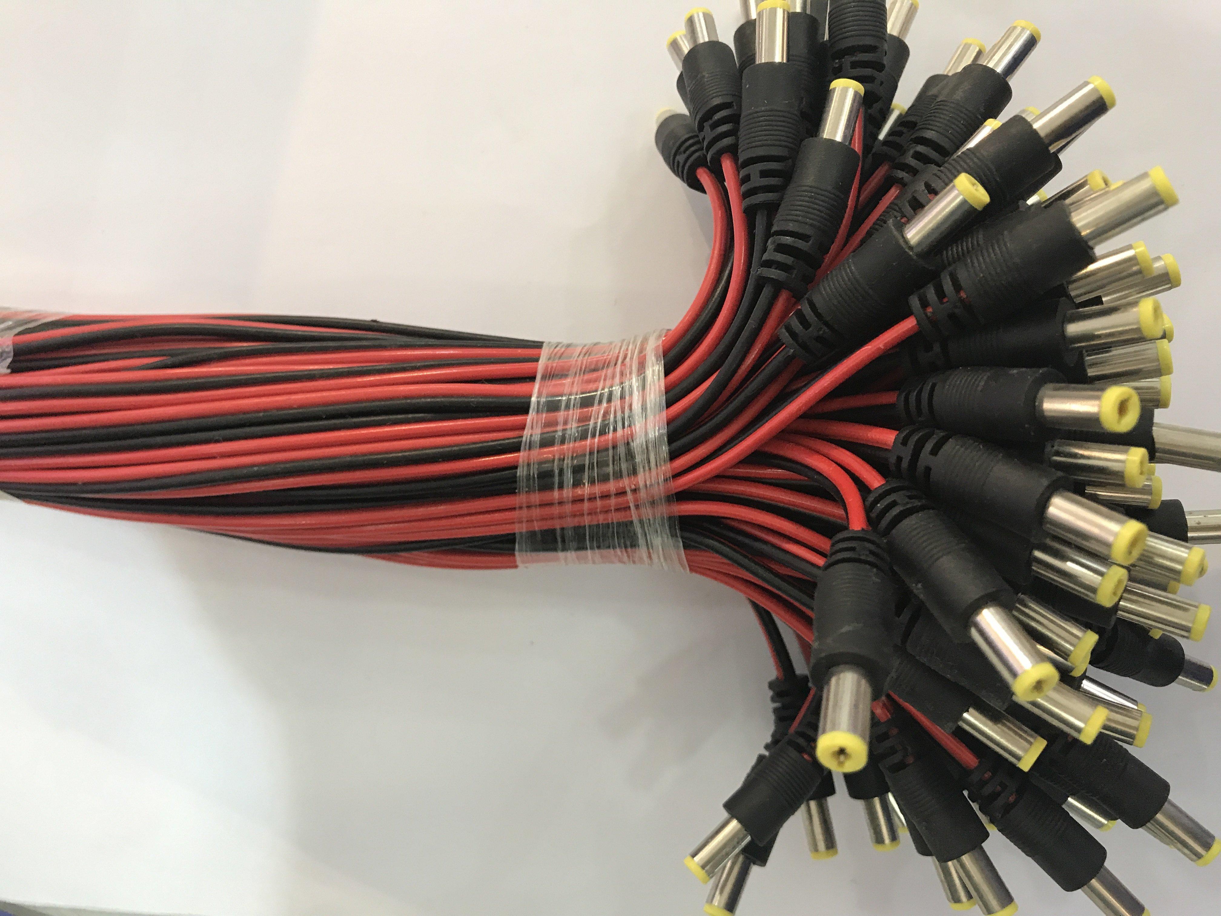 Jack nguồn DC đực có dây hộp 10 chiếc