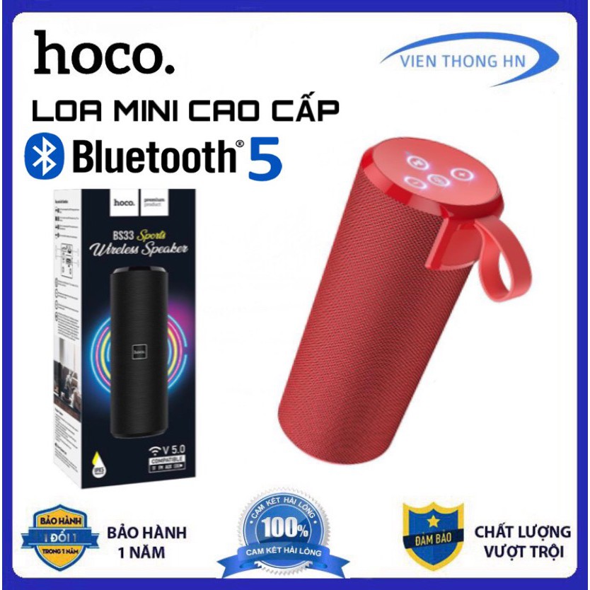 LOA BLUETOOTH MINI | LOA BLUETOOTH CAO CẤP | ĐA CHỨC NĂNG | Hoco BS33 | Kunstore - 46001