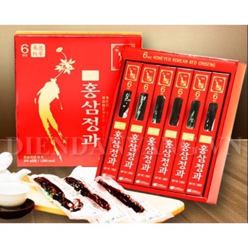 Hồng sâm củ tẩm mật ong hàn quốc kgs 300g