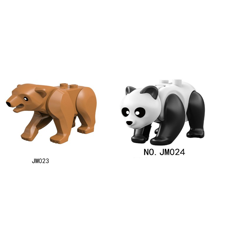 Mini Động Vật Gấu Nâu Gấu Trúc JM023 JM024