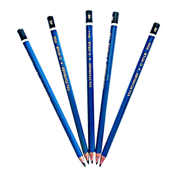 Bút viết chì gỗ gstar p333 / 333 nhiều loại 2b / 3b / 4b / 5b / 6b