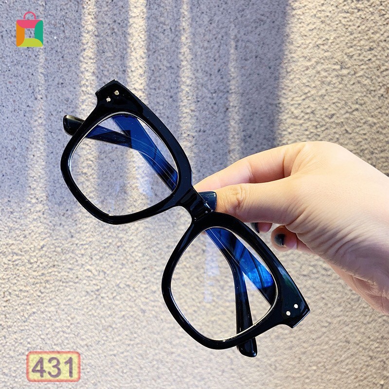 Mắt kính 2 chấm góc giả cận gọng chữ v nhiều from cực hot glasses qntr