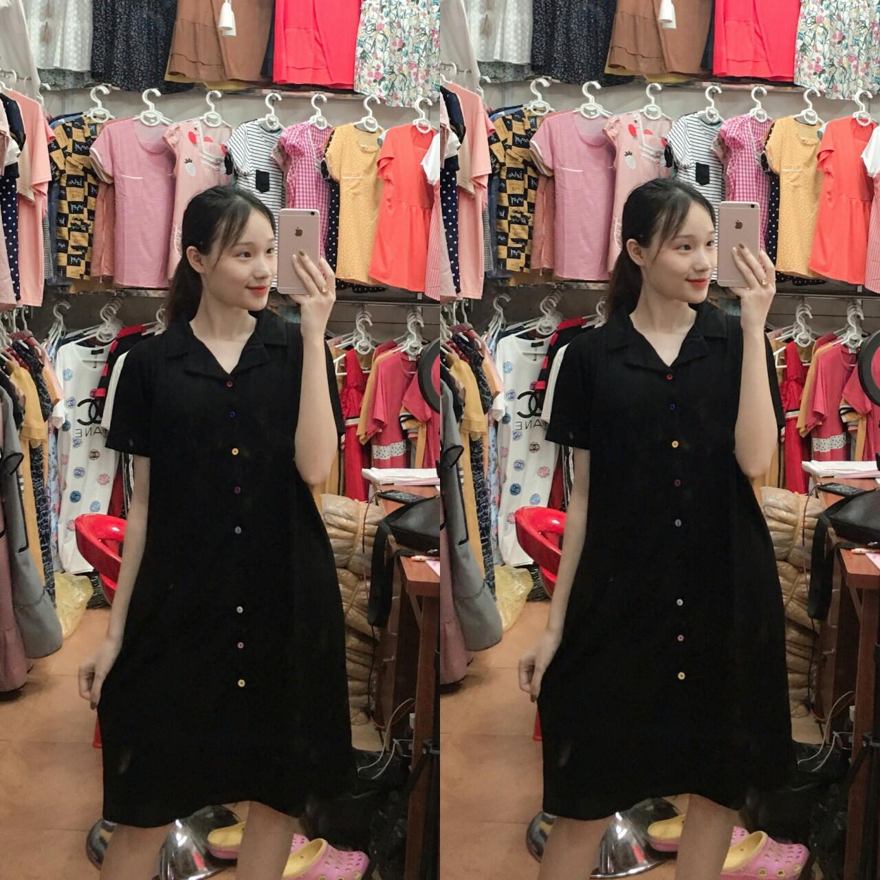 Đầm bầu Váy bầu sơ mi công sở