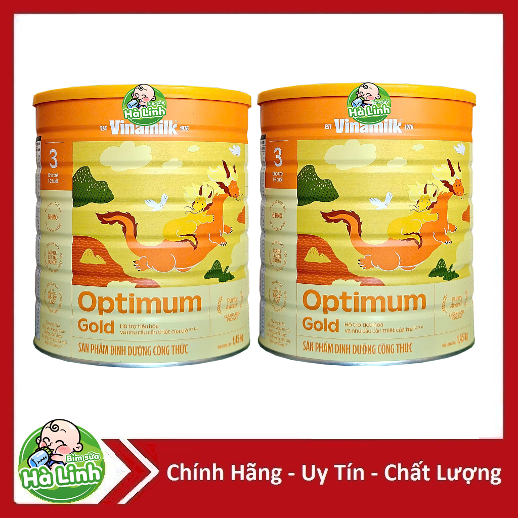 Combo 2 Lon Sữa Optimum Gold 3, Gold 4 1,45kg Optimix [HSD mới nhất]