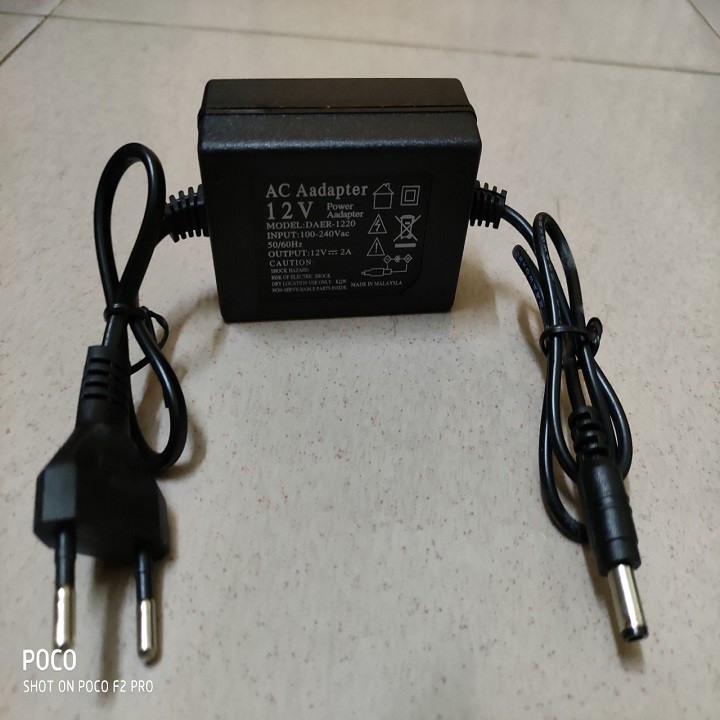 Nguồn 12V2A chân lớn dùng cho Camera đầu ghi hình