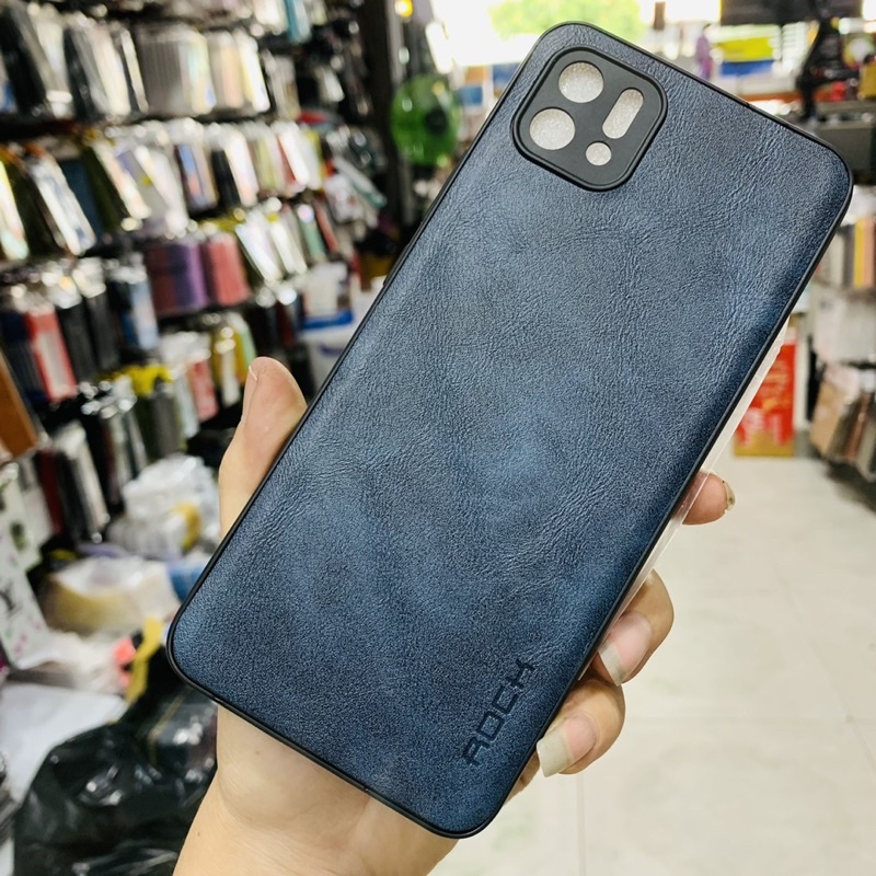 Ốp lưng Oppo A16K dẻo đen kiểu da
