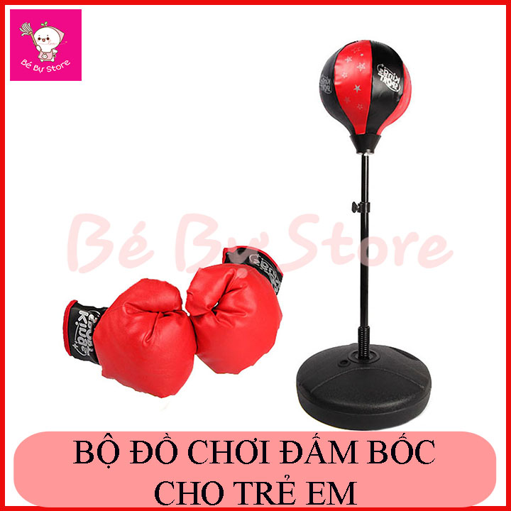 Bộ Đồ Chơi Đấm Bốc Cho Bé Boxing Set (có găng tay, trụ đỡ, giá đỡ)